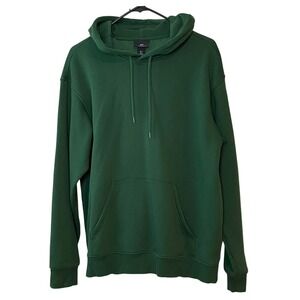H&M Relaxed Fit Hoodie Men's Size S Green Pullover Sweatshirt Casual‎ Comfy